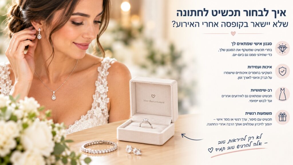 איך לבחור תכשיט לחתונה שלא יישאר בקופסה אחרי האירוע?